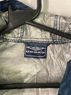 Vintage Umbro Navy Windbreaker Jacket – Retro 90s Style