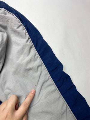 Vintage Reebok Navy & Grey Full-Zip Windbreaker Jacket