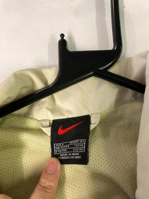 Nike Men's Beige and Navy Windbreaker Jacket