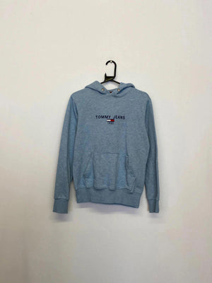 Tommy Jeans Logo Hoodie – Light Blue – Size L