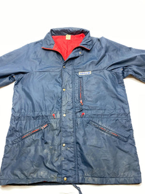 Adidas Vintage Navy and Red Padded Jacket (Men’s L)