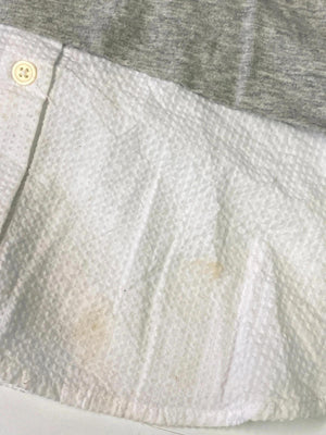 Tommy Hilfiger Grey & White Layered Long Sleeve Top