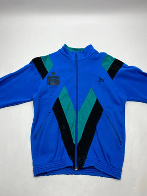 Puma Vintage Retro Track Jacket – Blue / Green / Black
