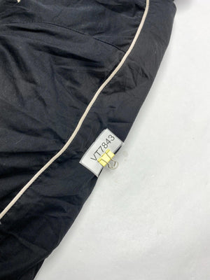 Nike Men's Black Puffer Jacket with White Piping