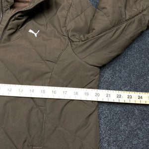 Brown Puma Quilted Jacket Women's Large