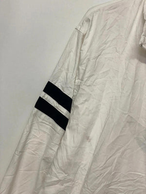 Nike Vintage White Track Jacket with Black Stripe Sleeves