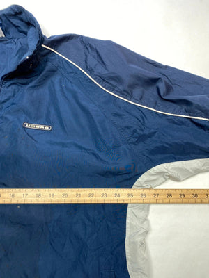 Umbro Vintage Navy & Grey Full-Zip Windbreaker Jacket