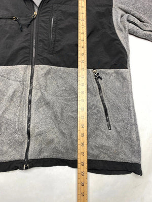 The North Face Men's Grey and Black Fleece Jacket