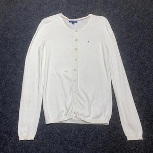 White Tommy Hilfiger Cardigan Men's Small