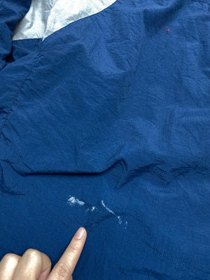 Vintage Reebok Navy & Grey Full-Zip Windbreaker Jacket