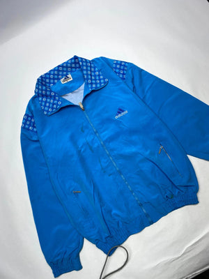 Vintage Adidas Blue Track Jacket – Size 15 – Retro 80s/90s Style