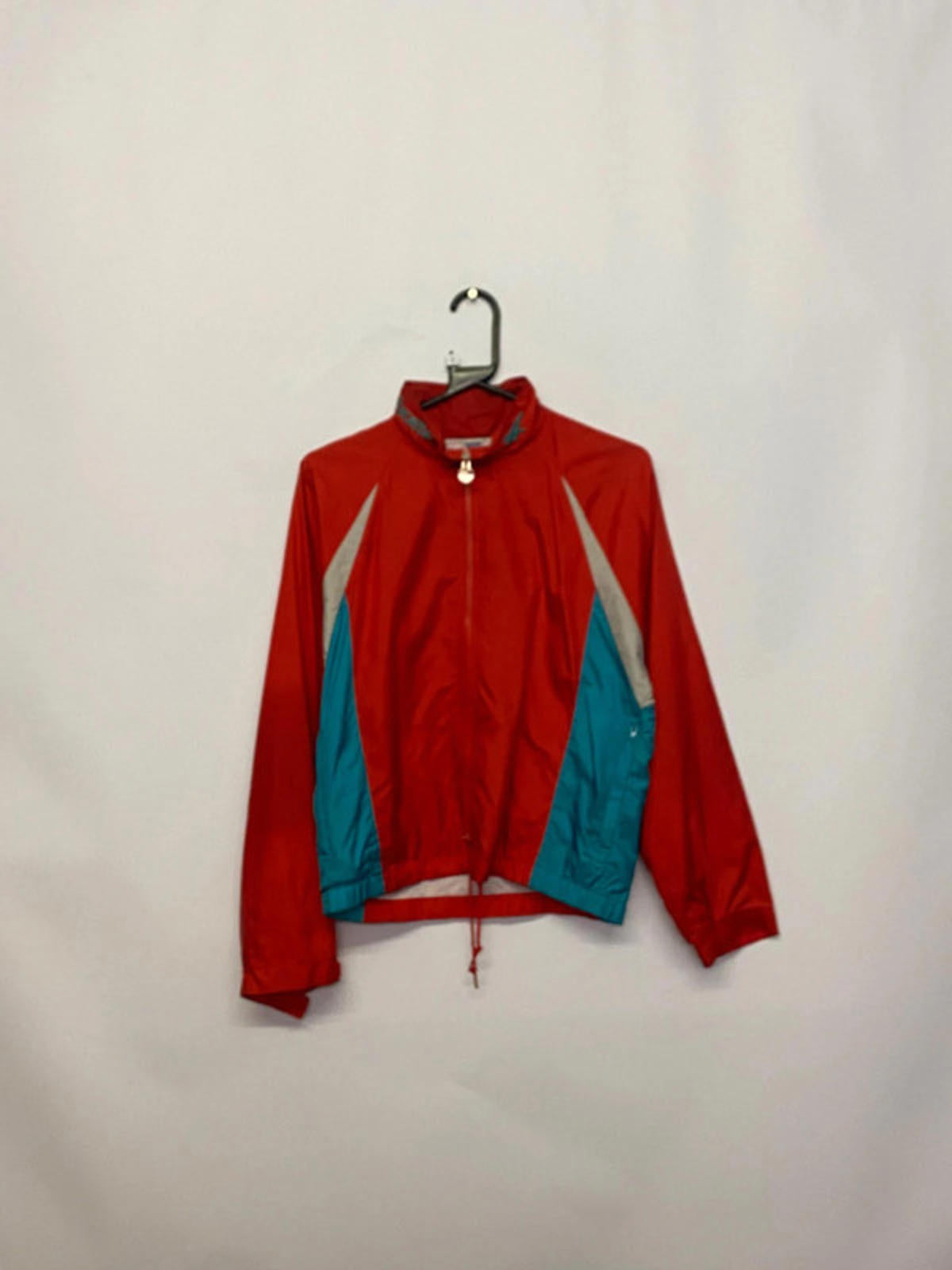 Vintage Asics Red & Teal Windbreaker Jacket – Size S