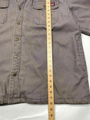 Wrangler Workwear Hooded Jacket – Brown/Grey – Men’s 2XL