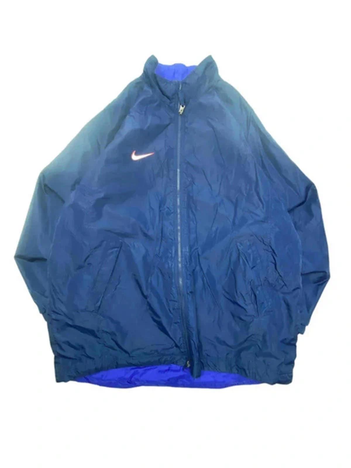 Vintage 90s Navy-Blue Nike PSG Reverse Jacket Men's XL