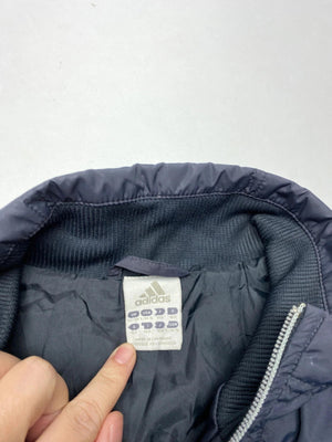 Adidas Men's Navy Puffer Jacket with Full Zip