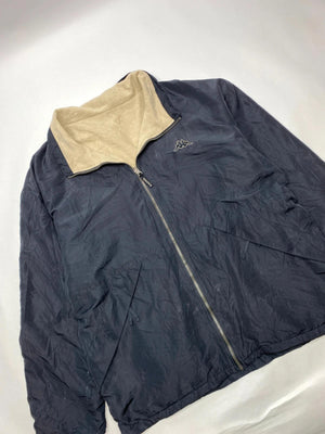 Kappa Navy Full-Zip Jacket with Beige Fleece Lining (Men’s L)