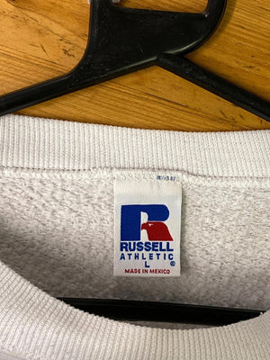 Russell Athletic White Crewneck Sweatshirt