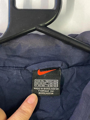 Vintage Nike Windbreaker Jacket Navy/Beige – Size XL