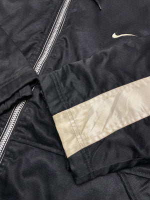Vintage Nike Black & Beige Longline Hooded Jacket