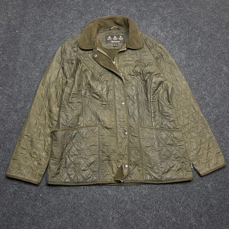 Dark Green Barbour Quilted Jacket Women's XXL Northern Pole Vintage Wholesale 