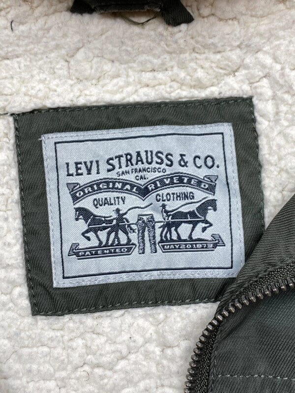 Dark Green Levi's Parka Women's Medium Northern Pole Vintage Wholesale 