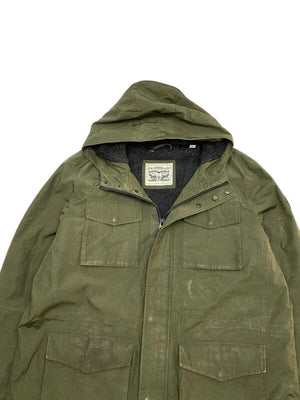 Dark Green Levi's Workwear Jacket Men's XXL Northern Pole Vintage Wholesale 