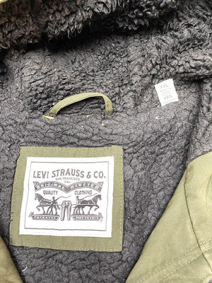 Dark Green Levi's Workwear Jacket Men's XXL Northern Pole Vintage Wholesale 