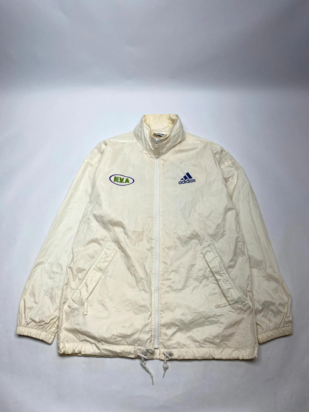 Adidas Vintage Cream Windbreaker Jacket (Men’s L)