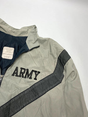 Vintage U.S. Army PT Windbreaker Jacket – Grey/Black Chevron