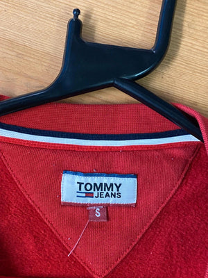 Tommy Jeans Red Logo Crewneck Sweatshirt