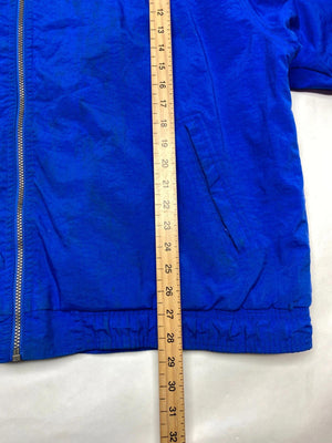 Adidas Blue Hooded Windbreaker Jacket