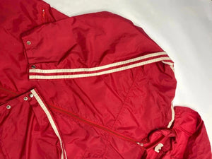Adidas Vintage Red Hooded Windbreaker Jacket