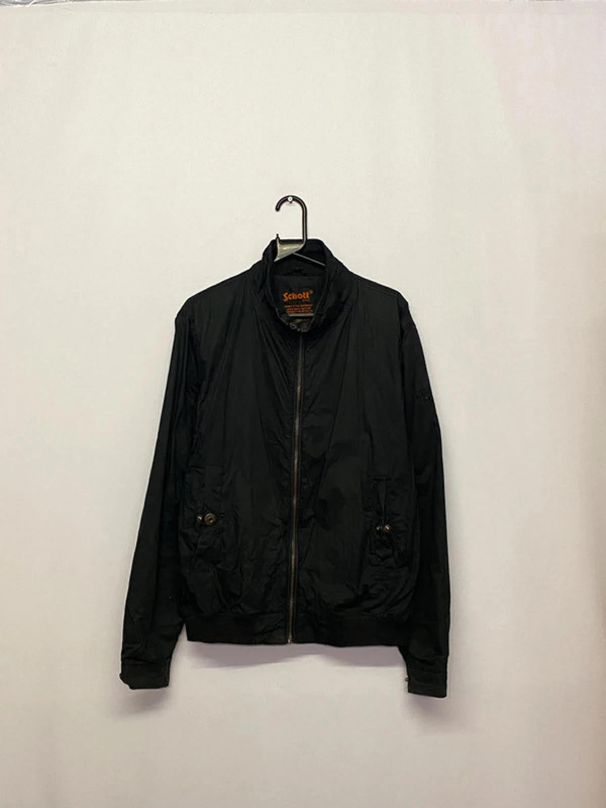 Schott NYC Army Type Windbreaker Jacket – Black (Men’s XL)