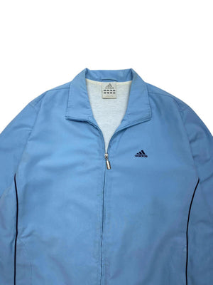 00s Light Blue Adidas Windbreaker Men's Medium
