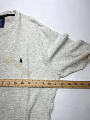 Polo Ralph Lauren Grey Long-Sleeve Top (Men’s L, 100% Cotton)