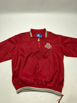 Vintage Starter Ohio State Buckeyes Pullover Jacket NCAA Men’s M