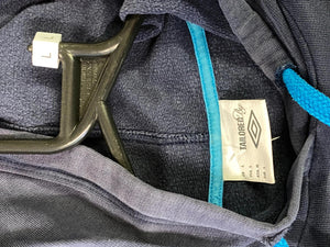 Umbro Tailored Navy Hoodie with Blue Logo Size L