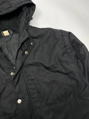 Umbro Black Puffer Parka Jacket with Hood