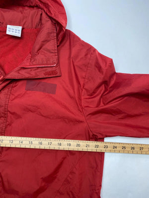 Adidas Vintage Red Windbreaker Jacket with 3-Stripes (Men’s L)