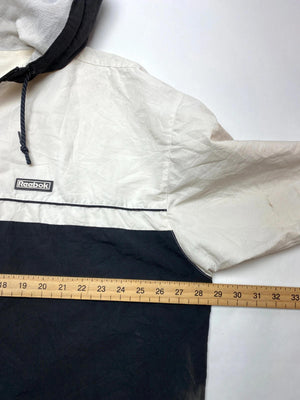 Reebok Vintage Two-Tone Hooded Windbreaker Jacket (Men’s XL/2XL)