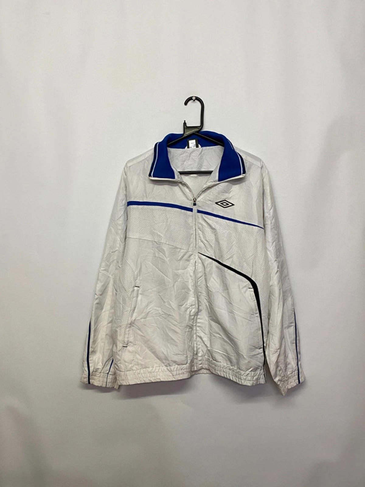 Umbro Vintage White & Blue Full-Zip Track Jacket (Men’s L)