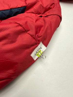 Vintage Starter Puffer Jacket – Red / Navy