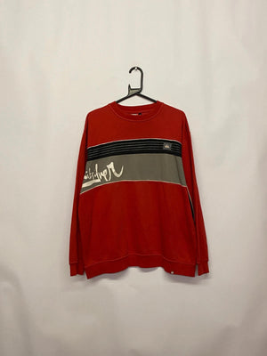 Quiksilver Red Retro Surf Sweatshir
