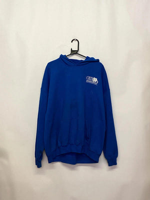 Gildan DryBlend Blue Hoodie – Central Illinois Electrical Services Logo