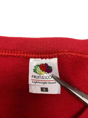 Red Print Sweatshirt Men's Small