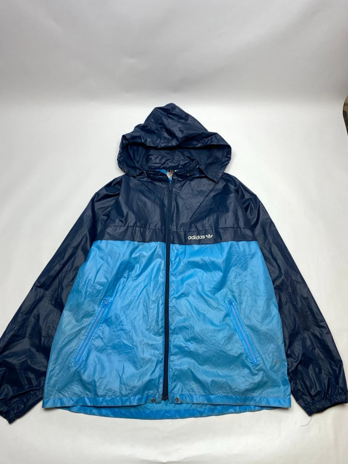 Vintage Adidas Originals Two-Tone Blue Windbreaker Jacket