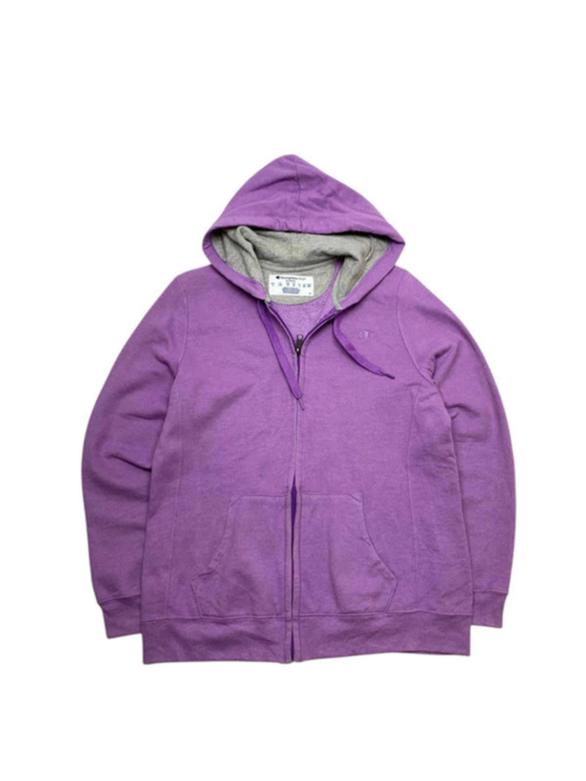 Purple Champion Eco Zip-through Hoodie Men's Large
