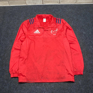 Red Adidas 1/4 Zip-up Sport Jersey Men's Medium
