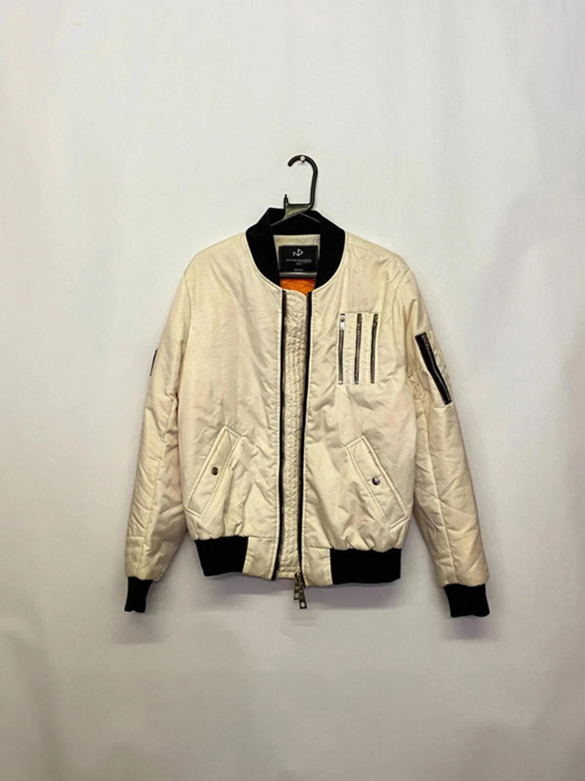 The New Designers Paris Cream Bomber Jacket