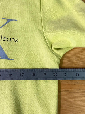 Calvin Klein Jeans Yellow Crewneck Sweatshirt Size M